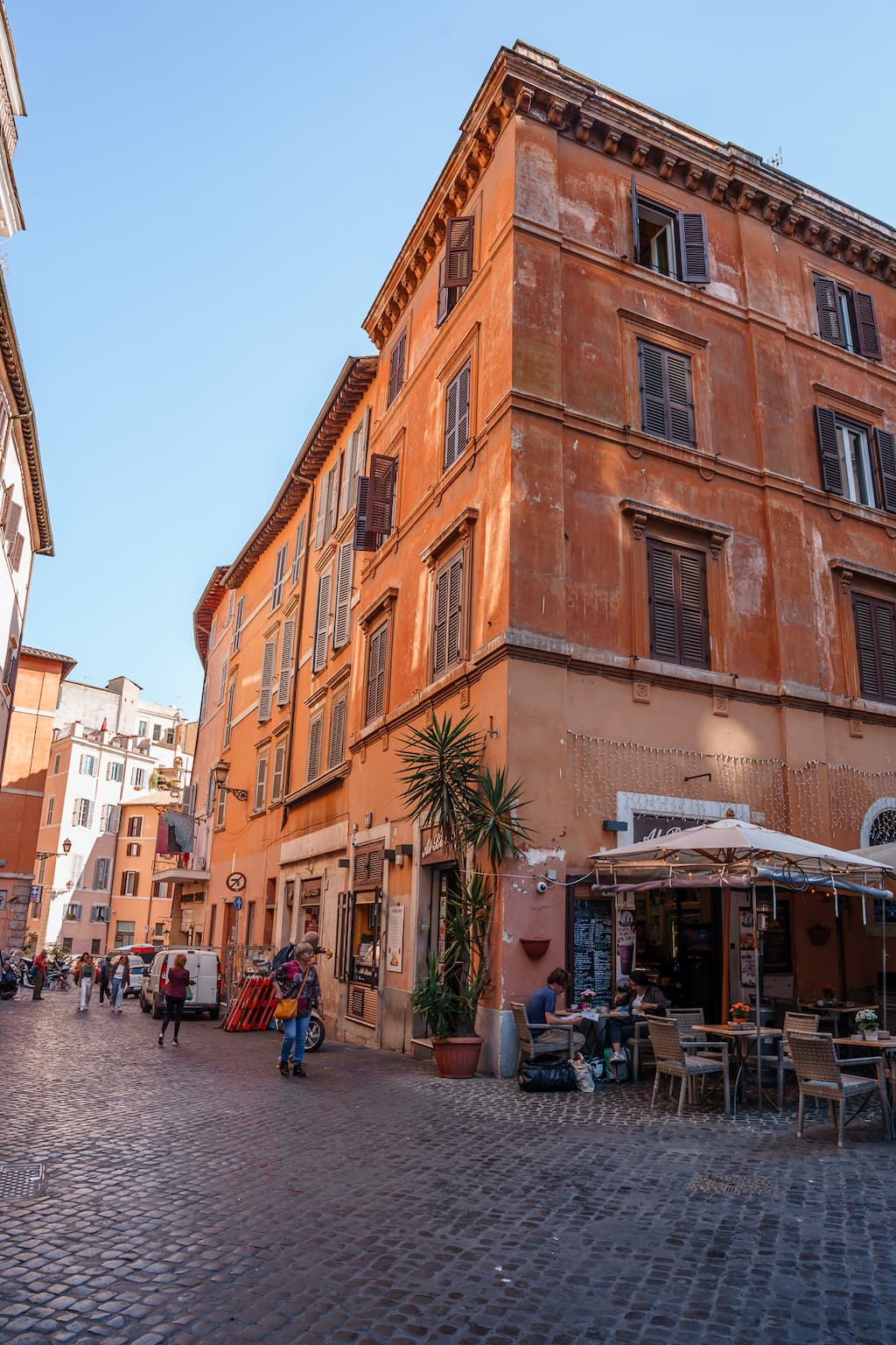 The streets of historic centre of Rome