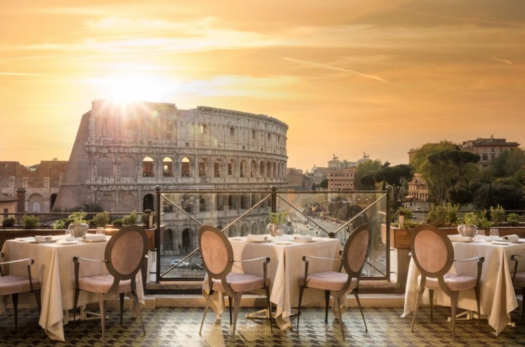 Hotels with view of Colosseum Rome.